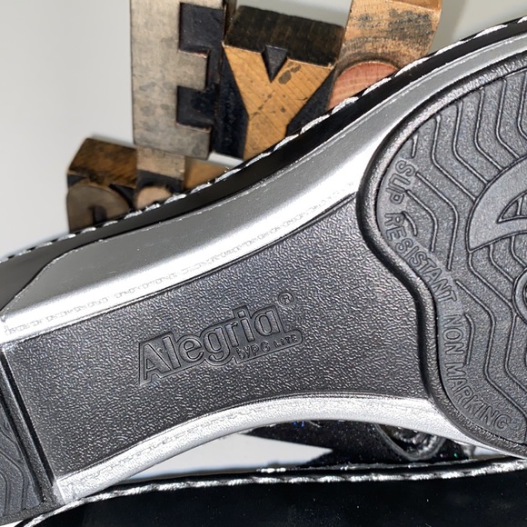 🆕🦋ALEGRIA by PG Lite ‘Loti’ Glitteroti Wedge Sandals - Picture 5 of 13